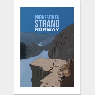 Norway Preikestolen Travel Norwegian Posters and Art